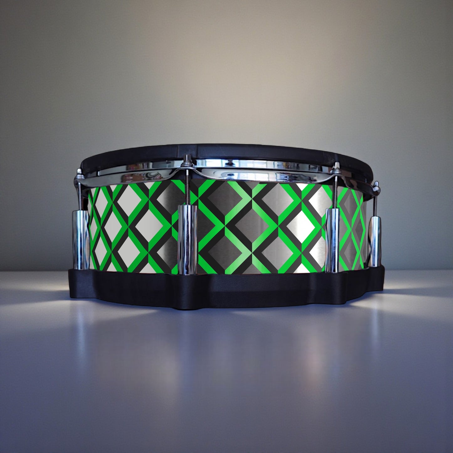 3D Tile Drum Wrap (Black Base)