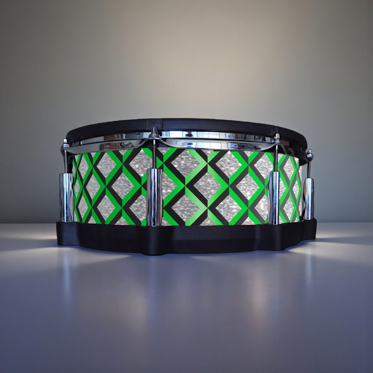 3D Tile Drum Wrap (Black Base)