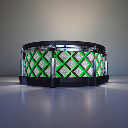 3D Tile Drum Wrap (Black Base)