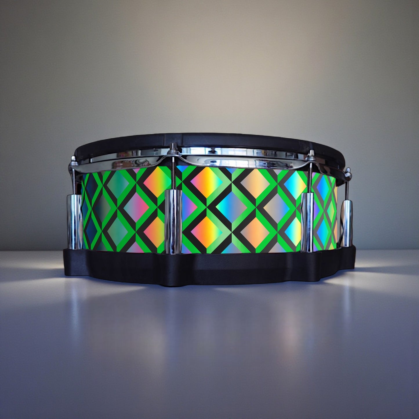 3D Tile Drum Wrap (Black Base)