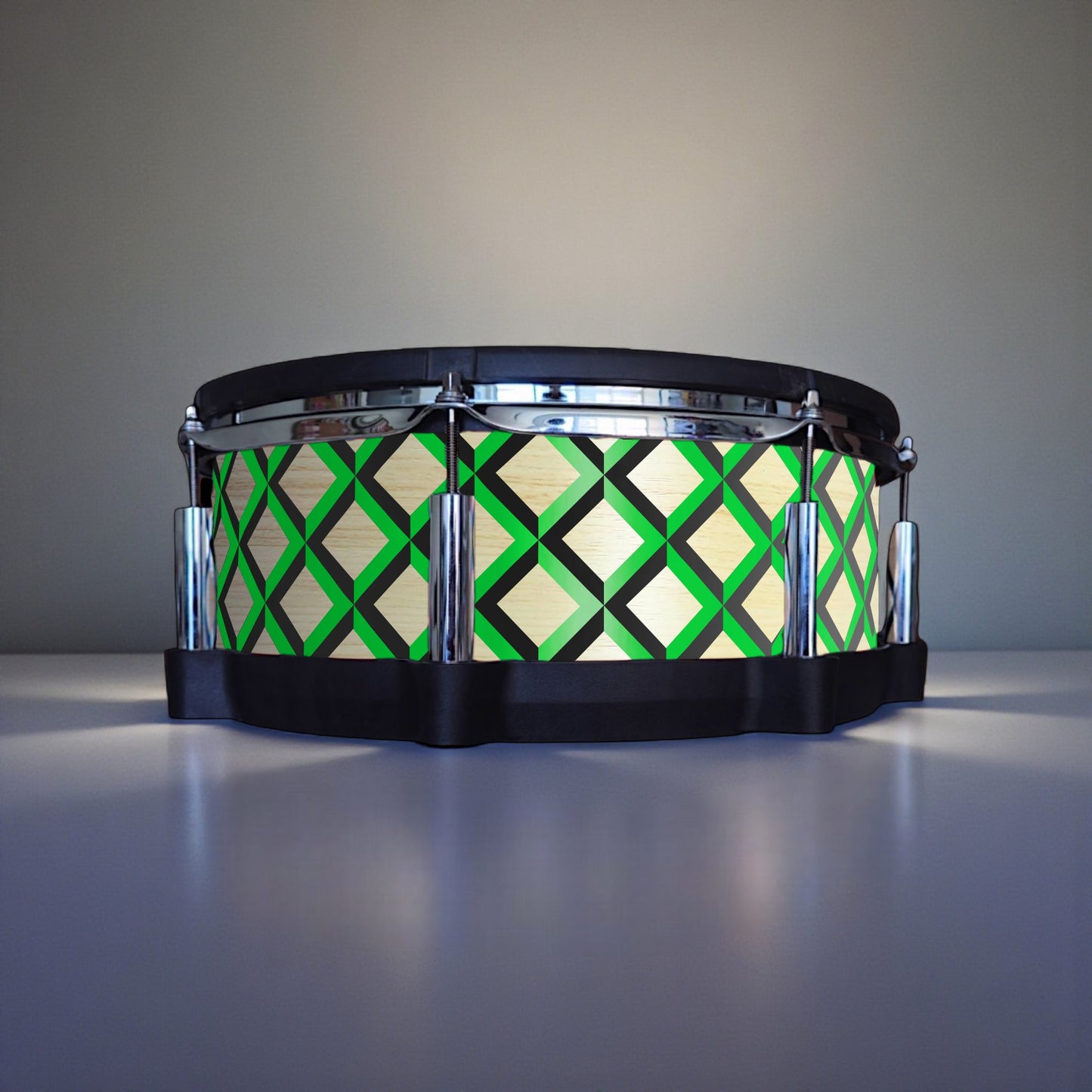 3D Tile Drum Wrap (Black Base)