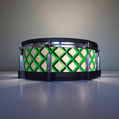 3D Tile Drum Wrap (Black Base)
