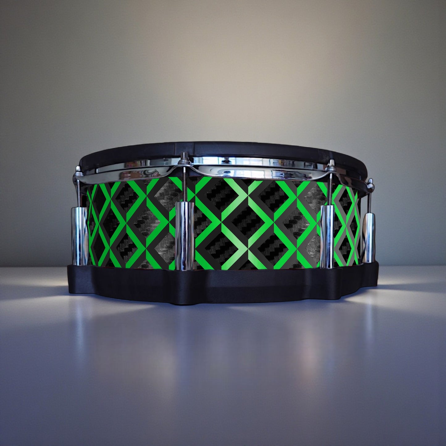 3D Tile Drum Wrap (Black Base)