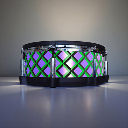 3D Tile Drum Wrap (Black Base)