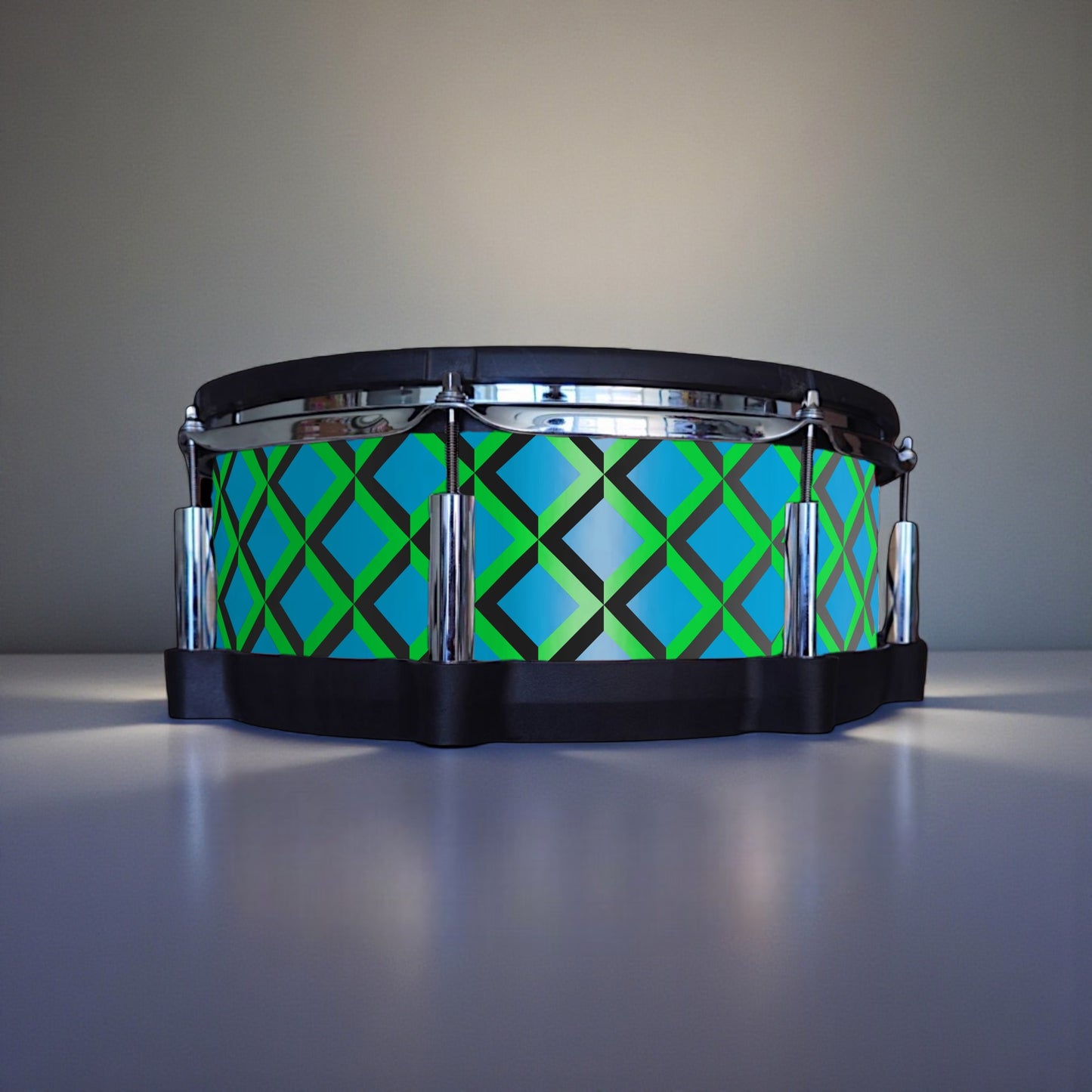 3D Tile Drum Wrap (Black Base)