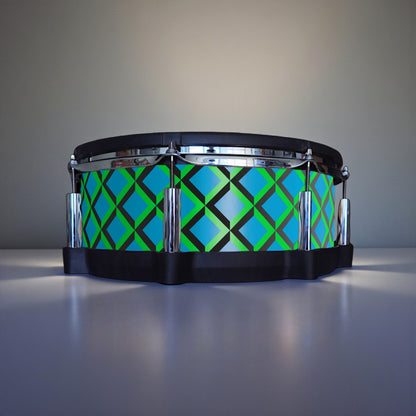 3D Tile Drum Wrap (Black Base)