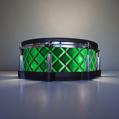 3D Tile Drum Wrap (Black Base)