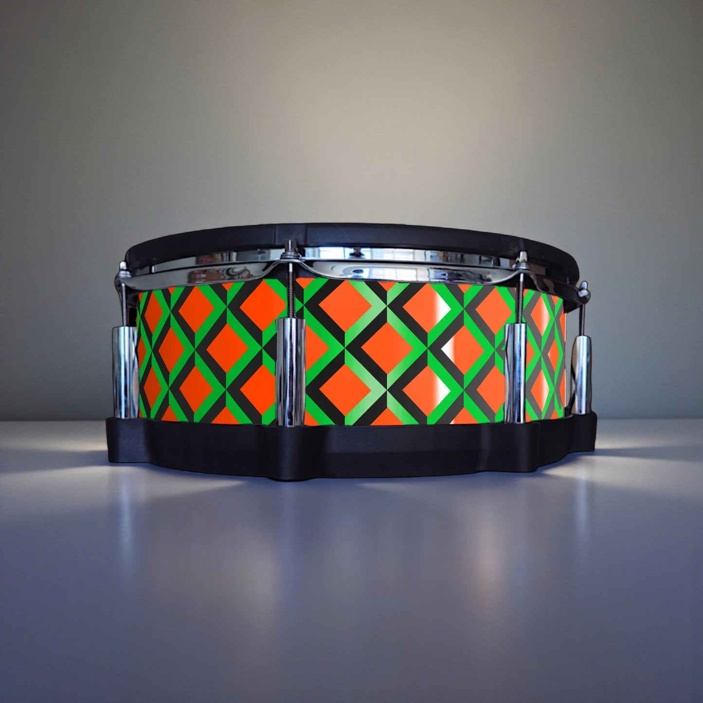 3D Tile Drum Wrap (Black Base)