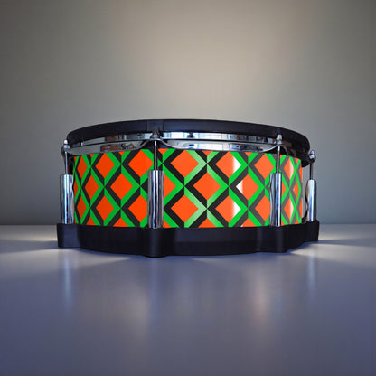 3D Tile Drum Wrap (Black Base)
