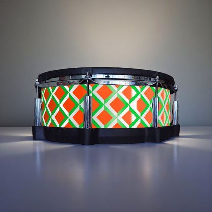 3D Tile Drum Wrap (White Base)