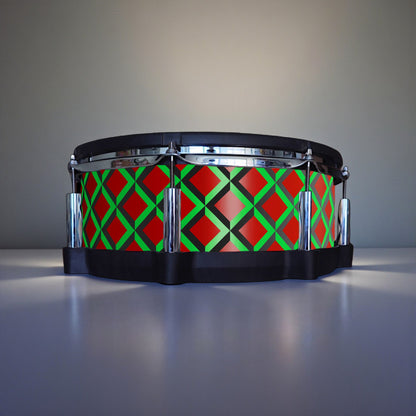 3D Tile Drum Wrap (Black Base)