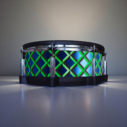 3D Tile Drum Wrap (Black Base)