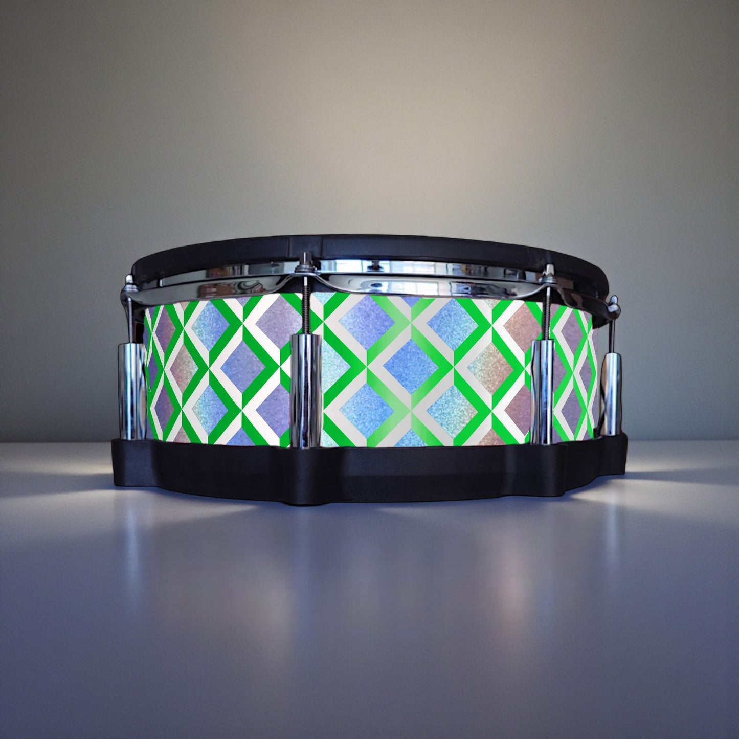 3D Tile Drum Wrap (White Base)