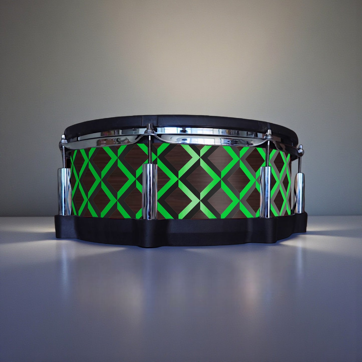 3D Tile Drum Wrap (Black Base)