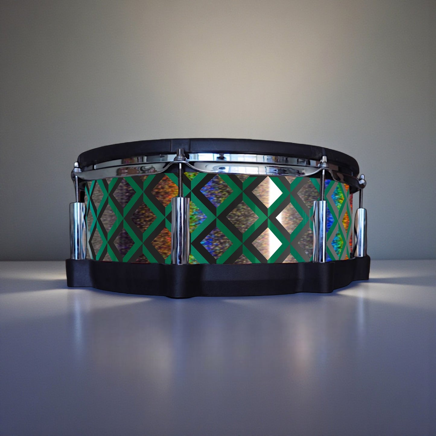 3D Tile Drum Wrap (Black Base)