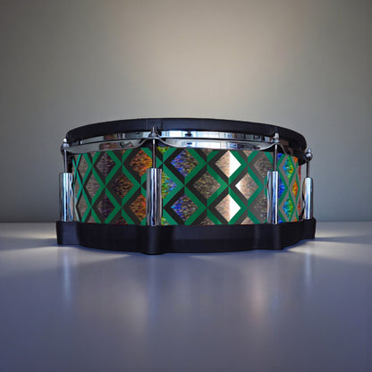 3D Tile Drum Wrap (Black Base)