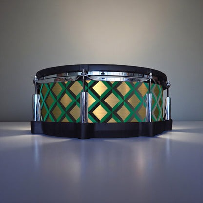 3D Tile Drum Wrap (Black Base)