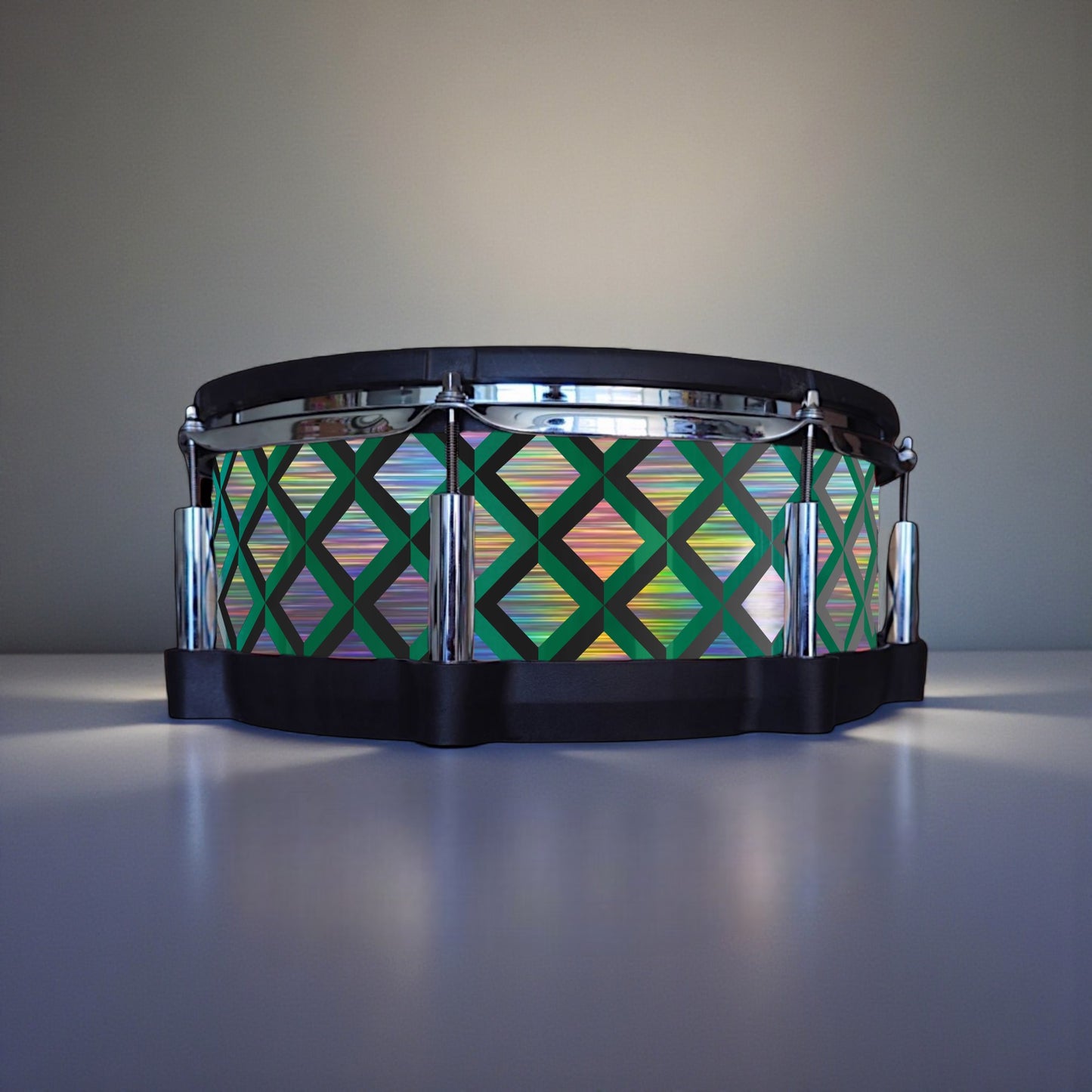 3D Tile Drum Wrap (Black Base)