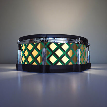 3D Tile Drum Wrap (Black Base)