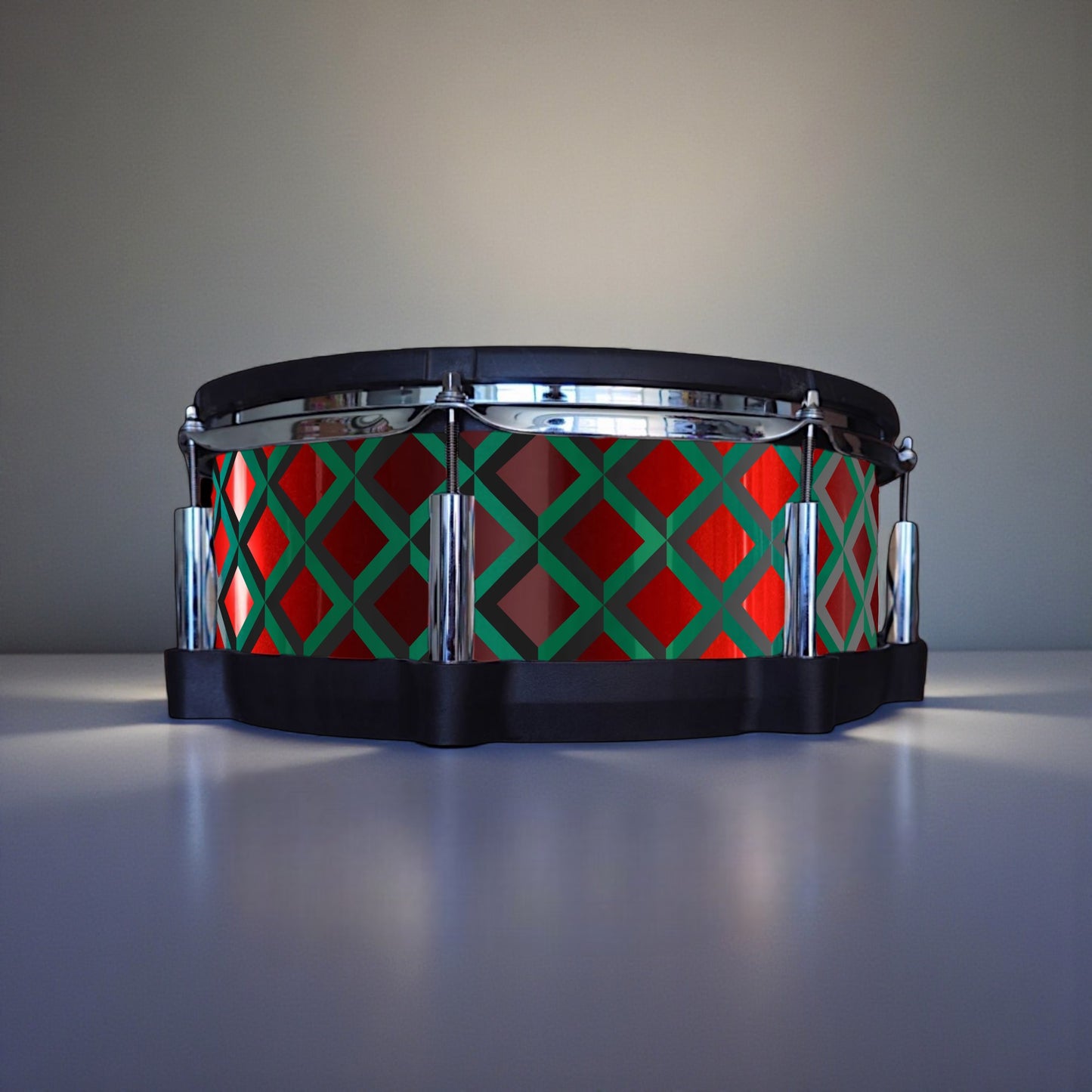 3D Tile Drum Wrap (Black Base)