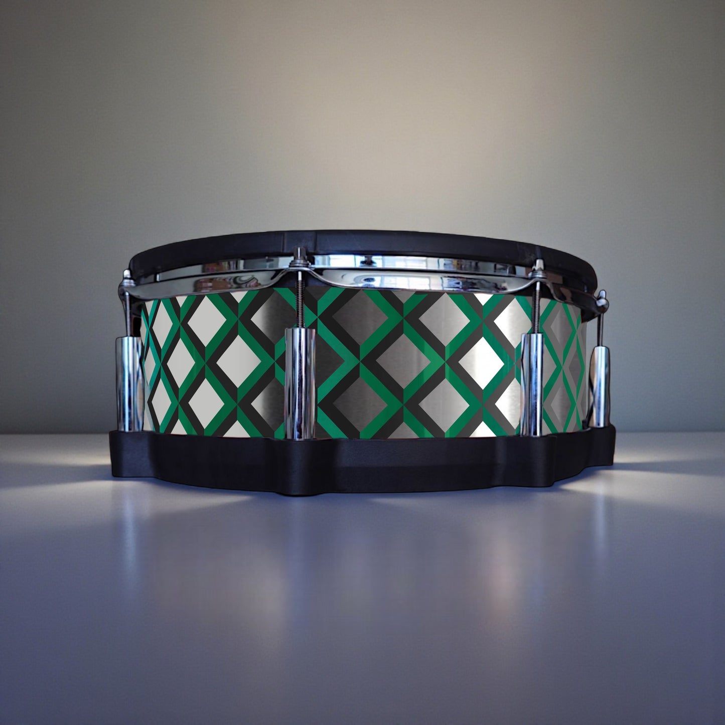 3D Tile Drum Wrap (Black Base)