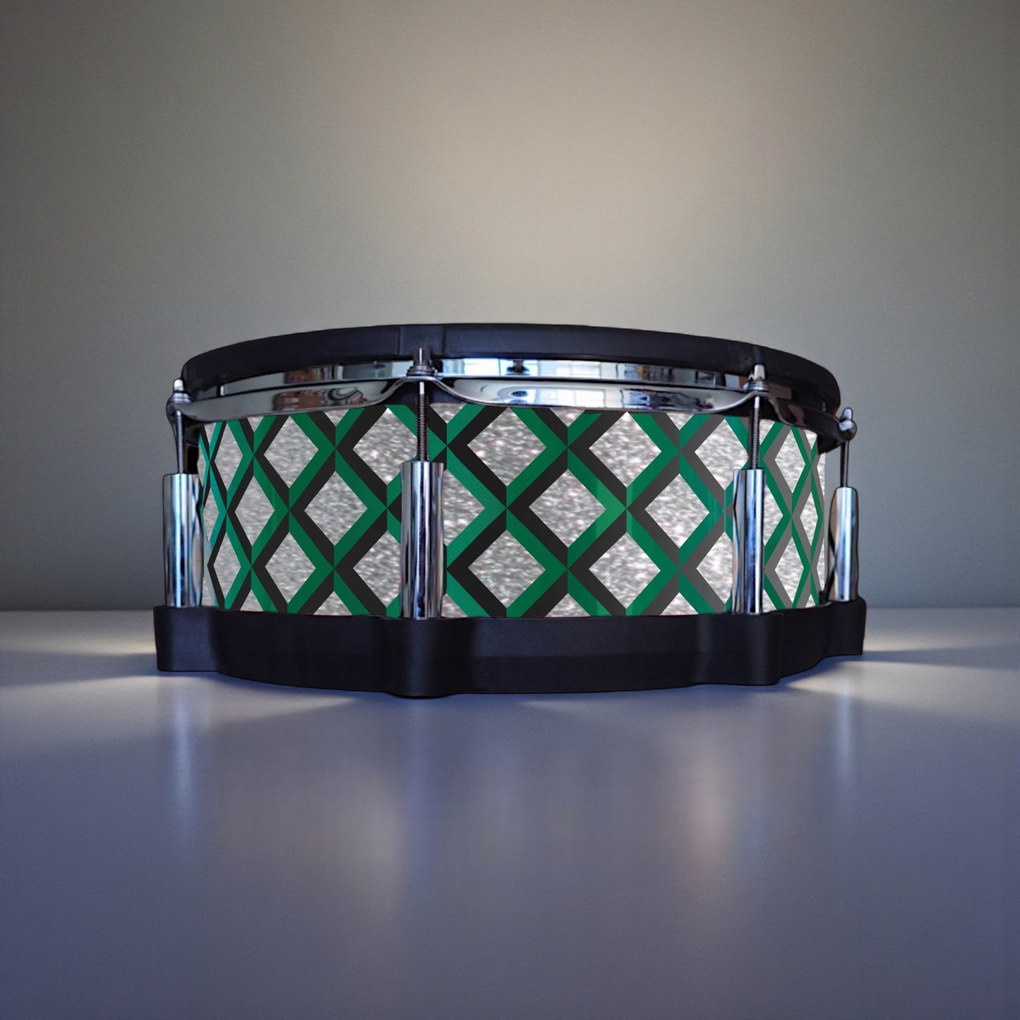 3D Tile Drum Wrap (Black Base)