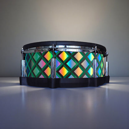 3D Tile Drum Wrap (Black Base)