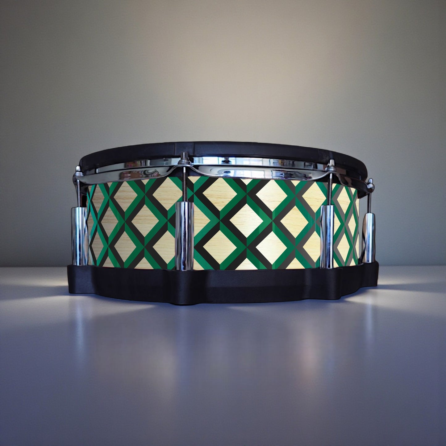 3D Tile Drum Wrap (Black Base)