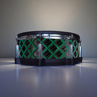 3D Tile Drum Wrap (Black Base)