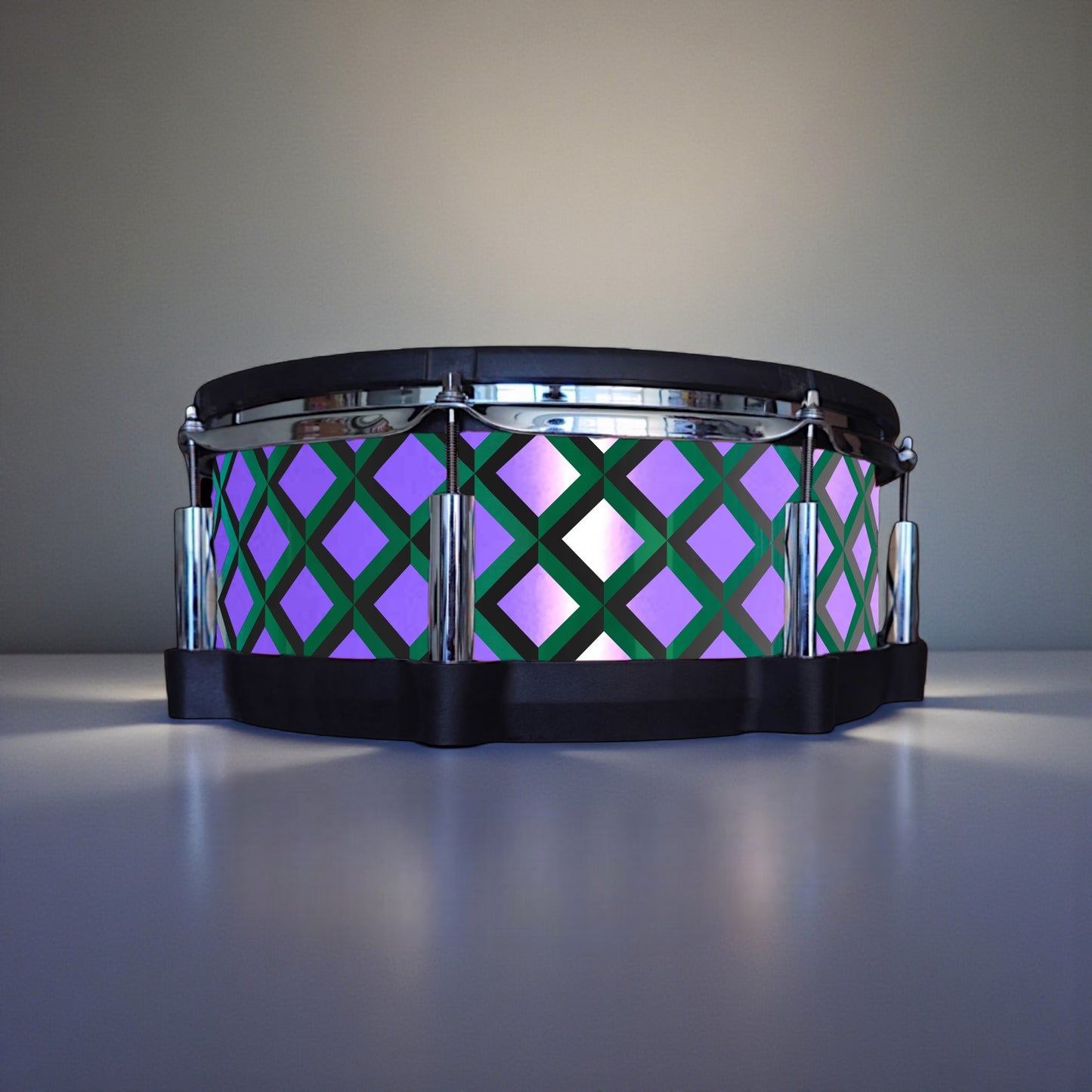 3D Tile Drum Wrap (Black Base)