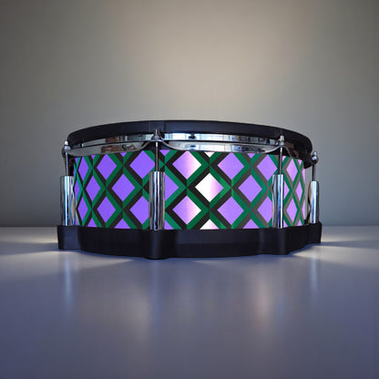 3D Tile Drum Wrap (Black Base)