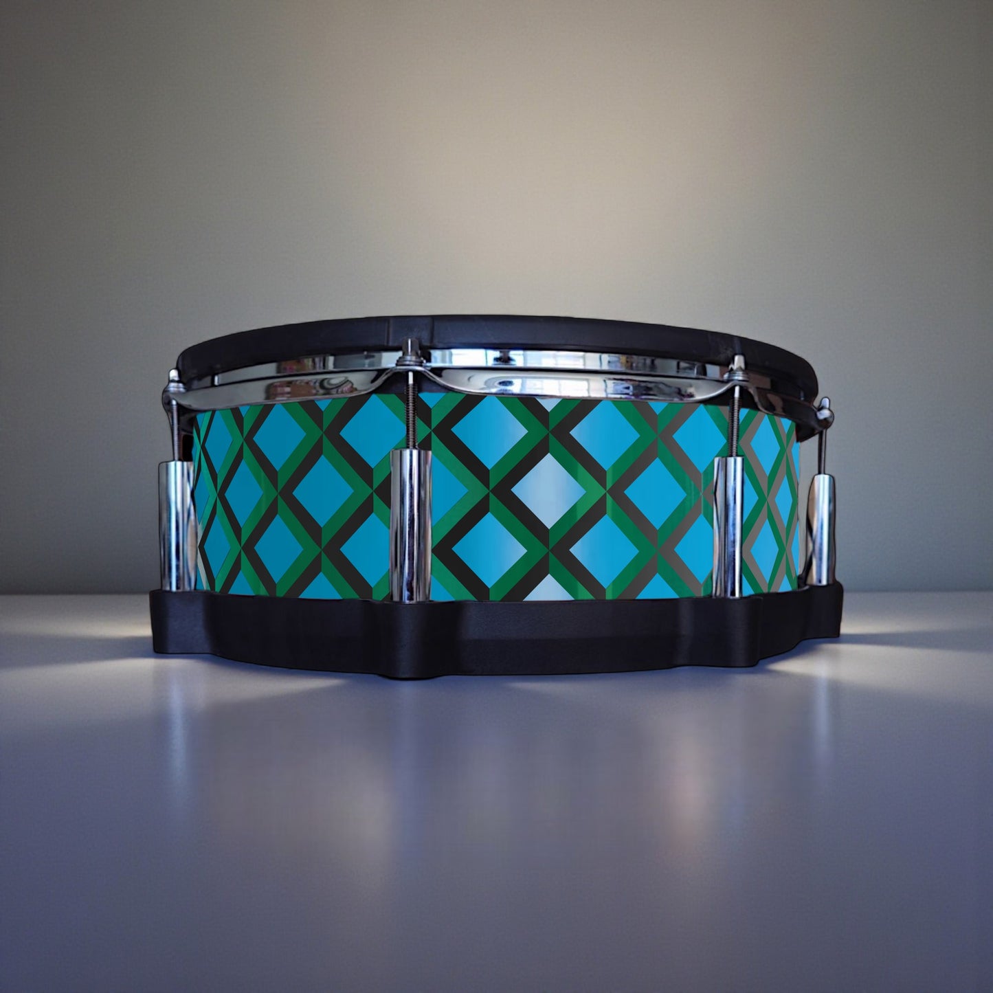 3D Tile Drum Wrap (Black Base)
