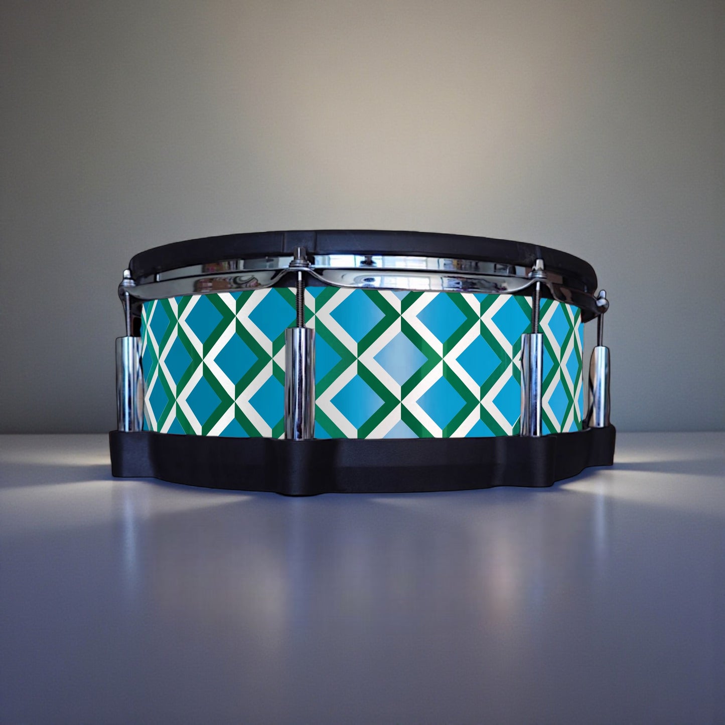 3D Tile Drum Wrap (White Base)