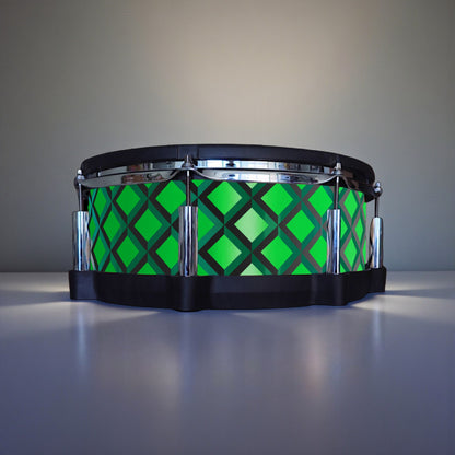 3D Tile Drum Wrap (Black Base)