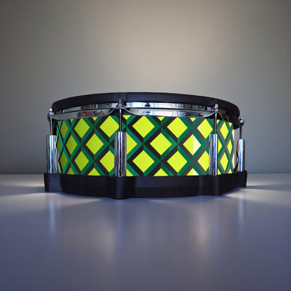 3D Tile Drum Wrap (Black Base)