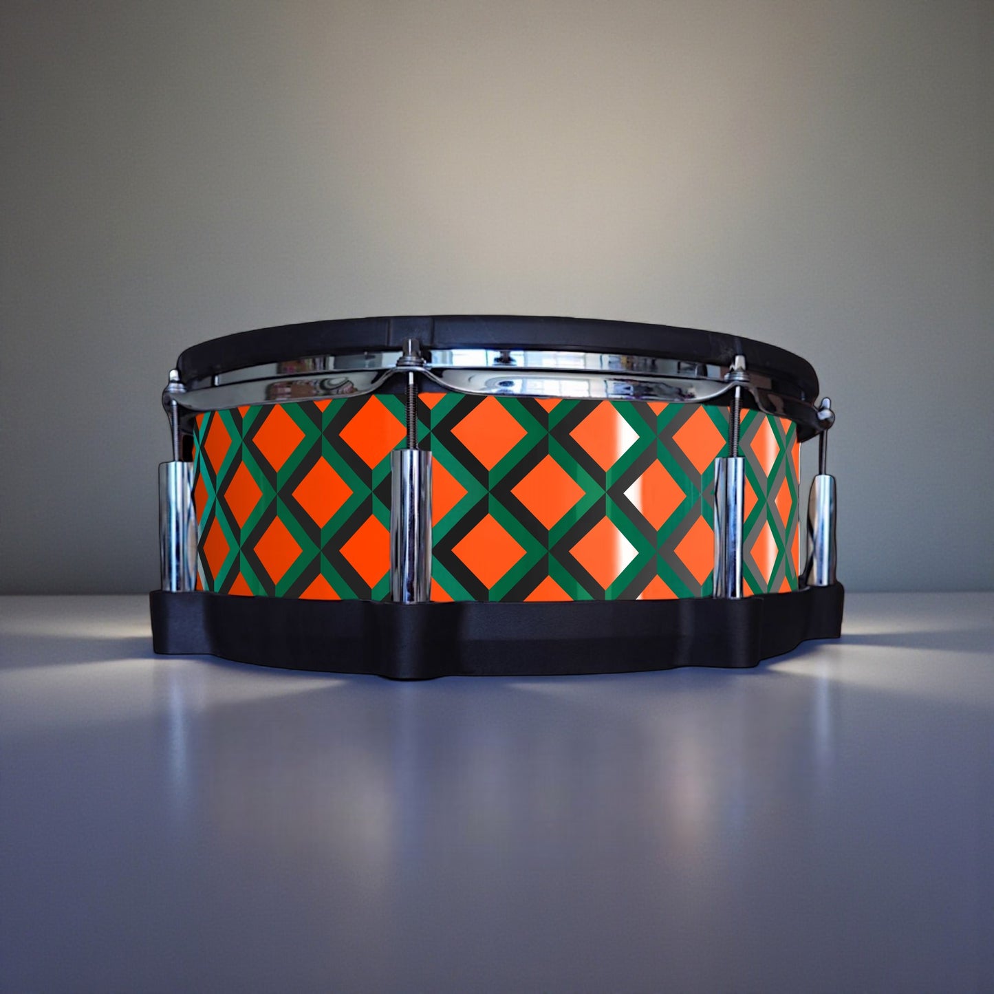 3D Tile Drum Wrap (Black Base)