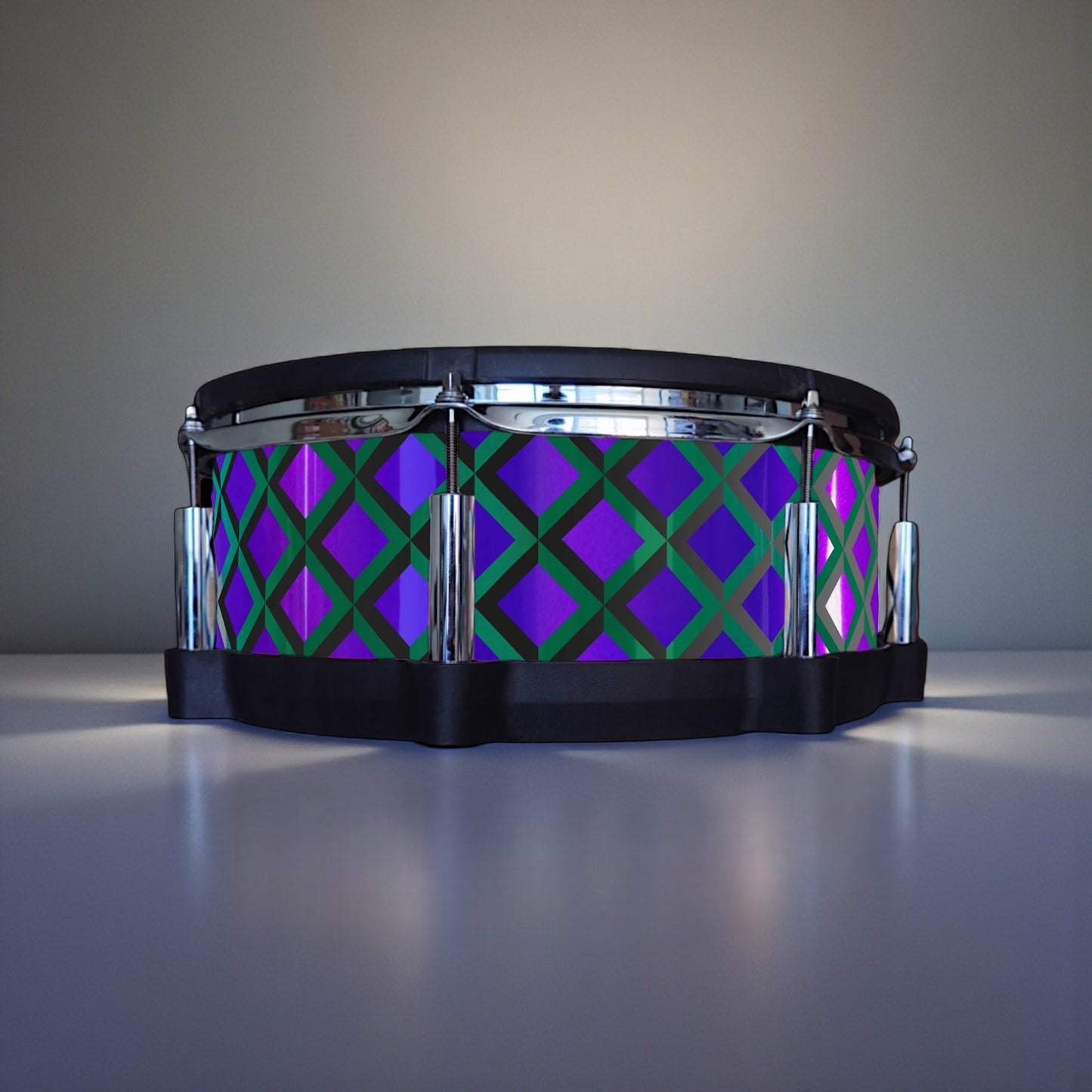 3D Tile Drum Wrap (Black Base)