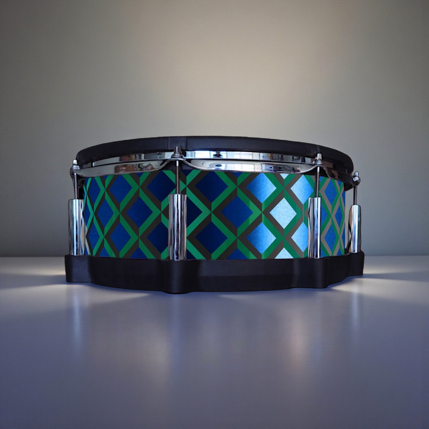3D Tile Drum Wrap (Black Base)