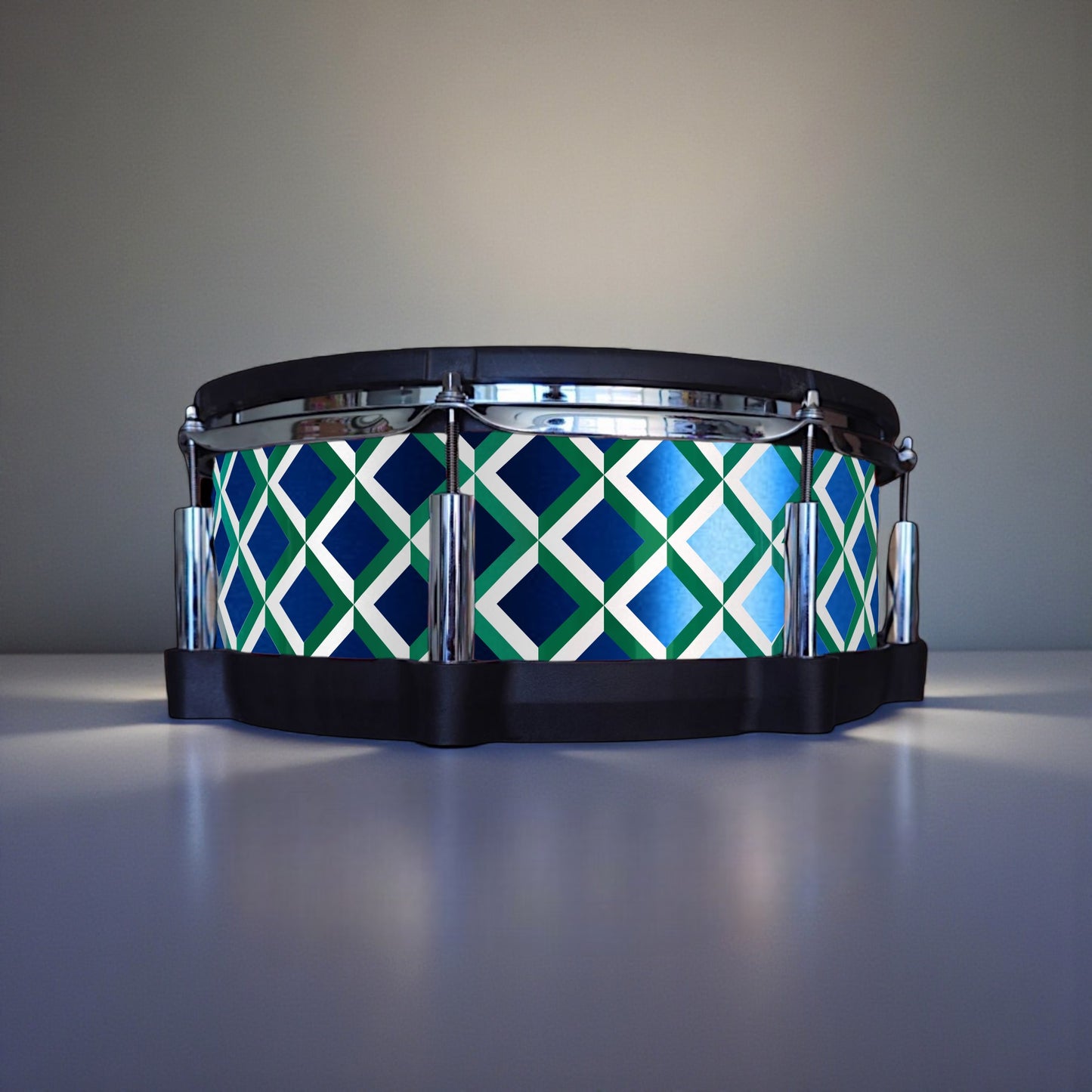 3D Tile Drum Wrap (White Base)