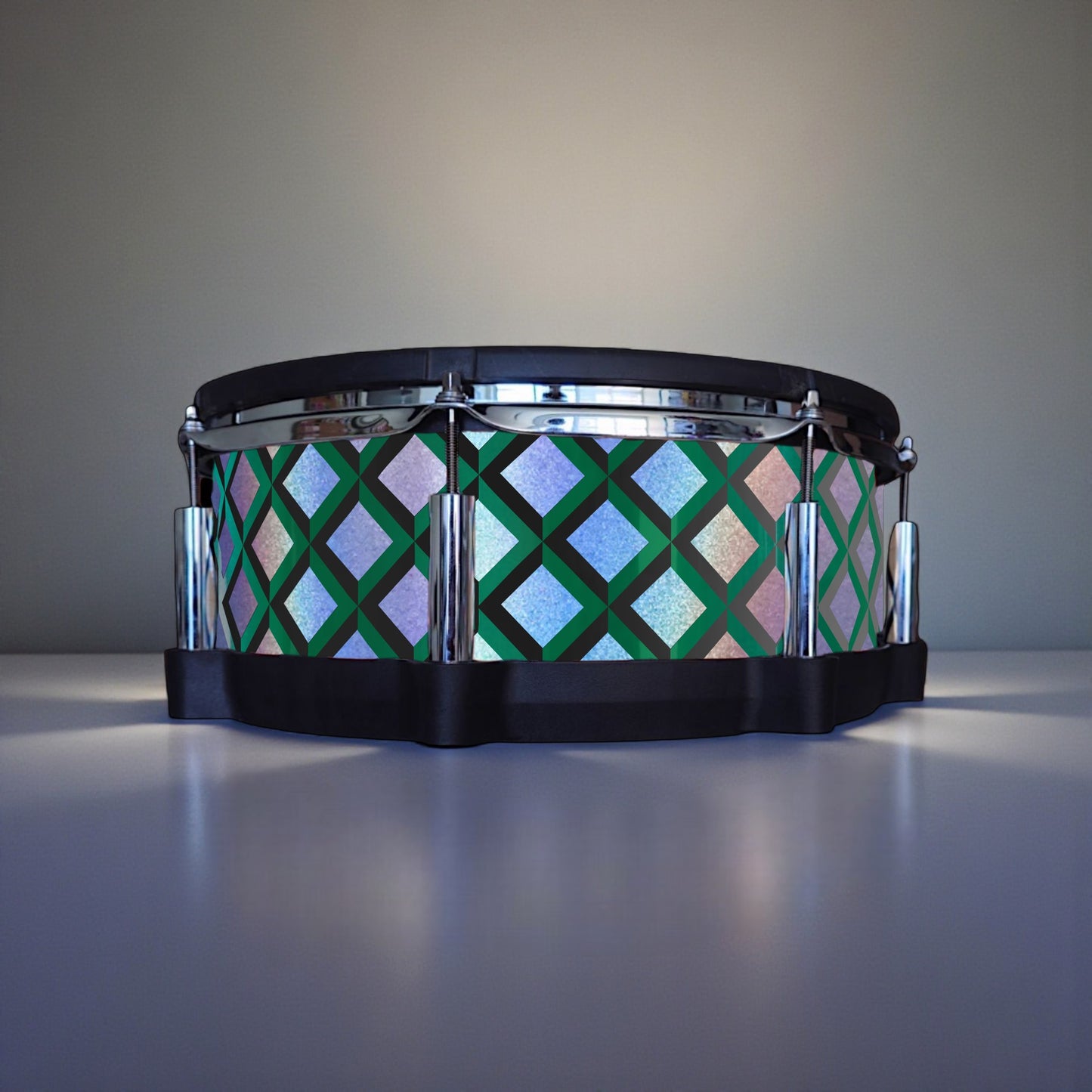 3D Tile Drum Wrap (Black Base)