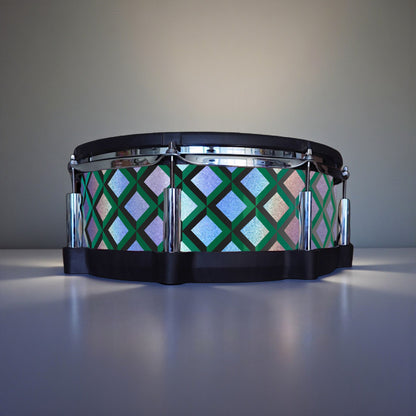 3D Tile Drum Wrap (Black Base)