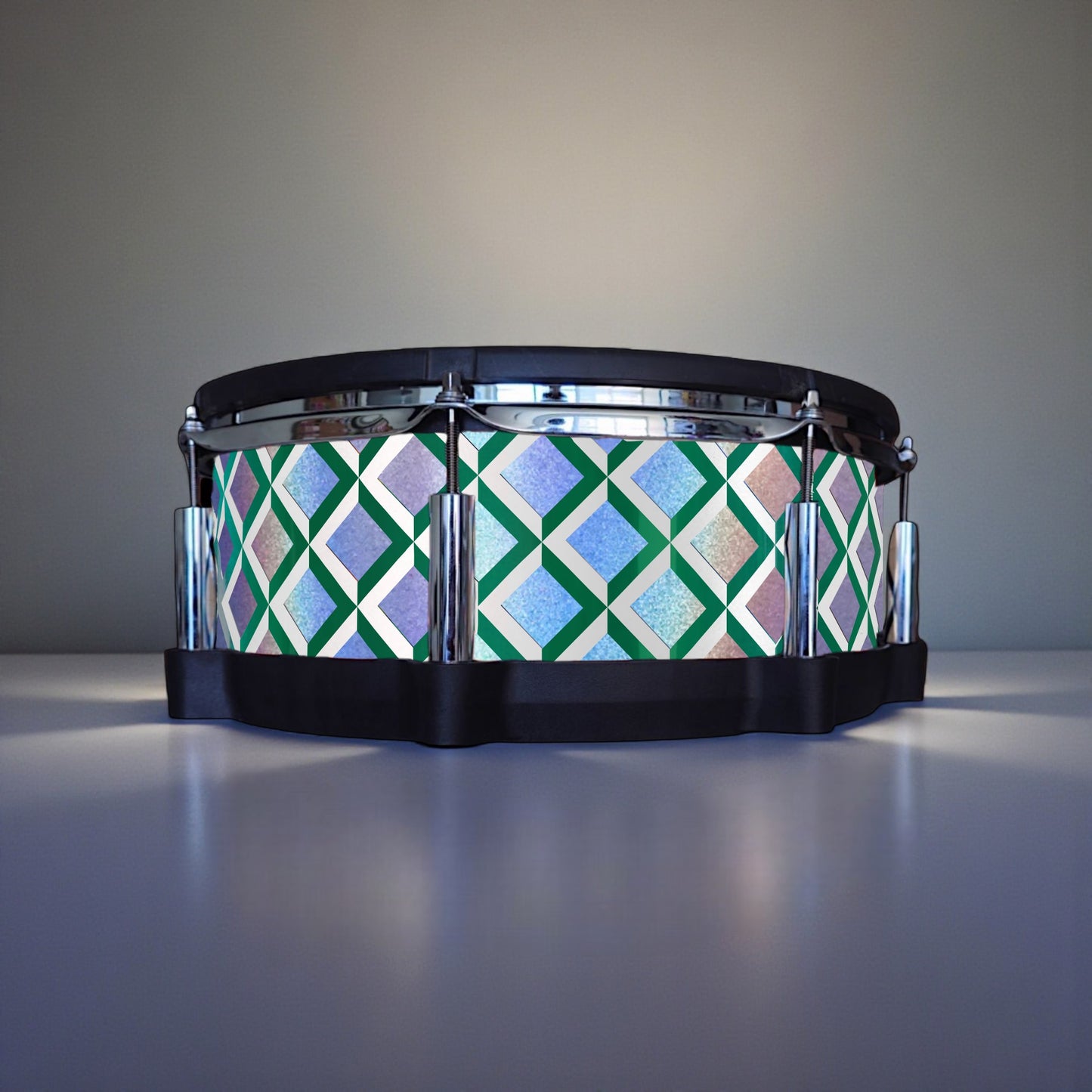 3D Tile Drum Wrap (White Base)