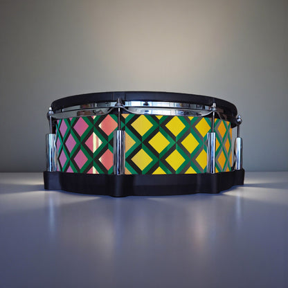 3D Tile Drum Wrap (Black Base)