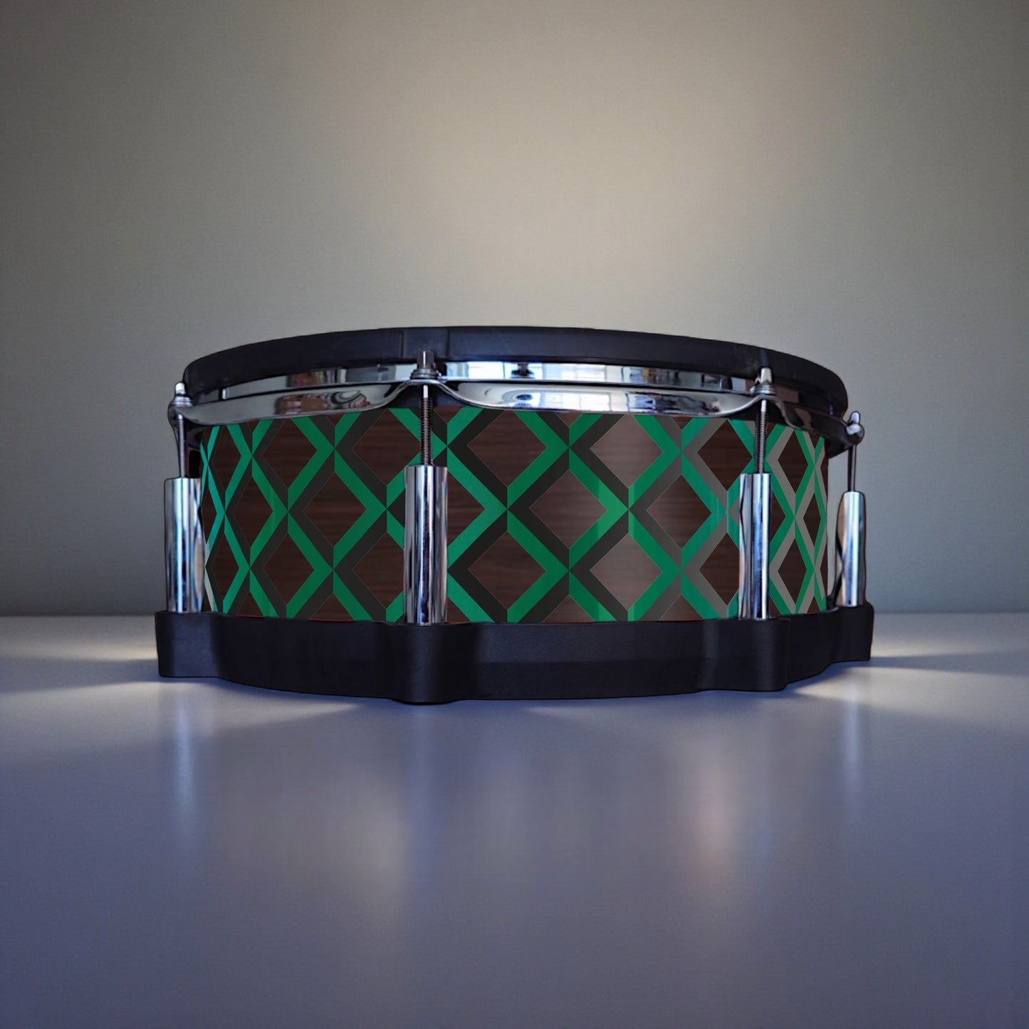 3D Tile Drum Wrap (Black Base)
