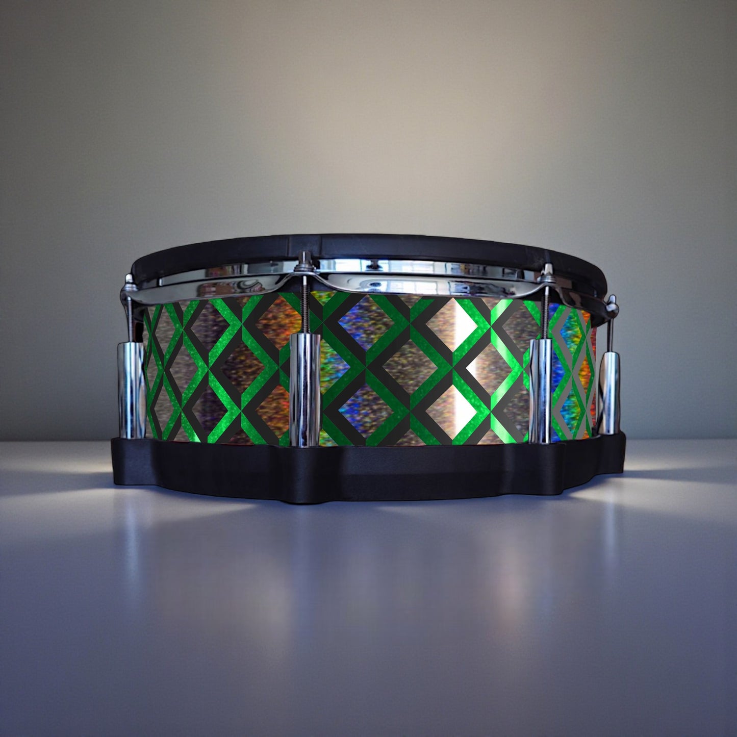 3D Tile Drum Wrap (Black Base)