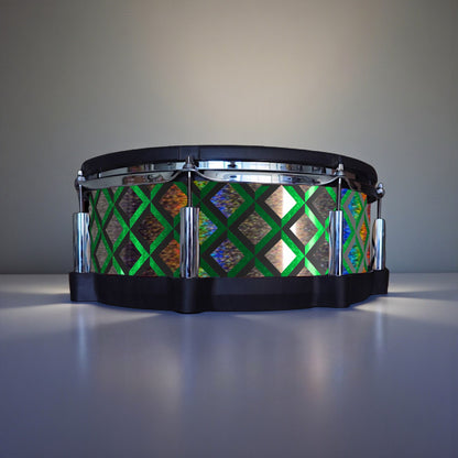 3D Tile Drum Wrap (Black Base)