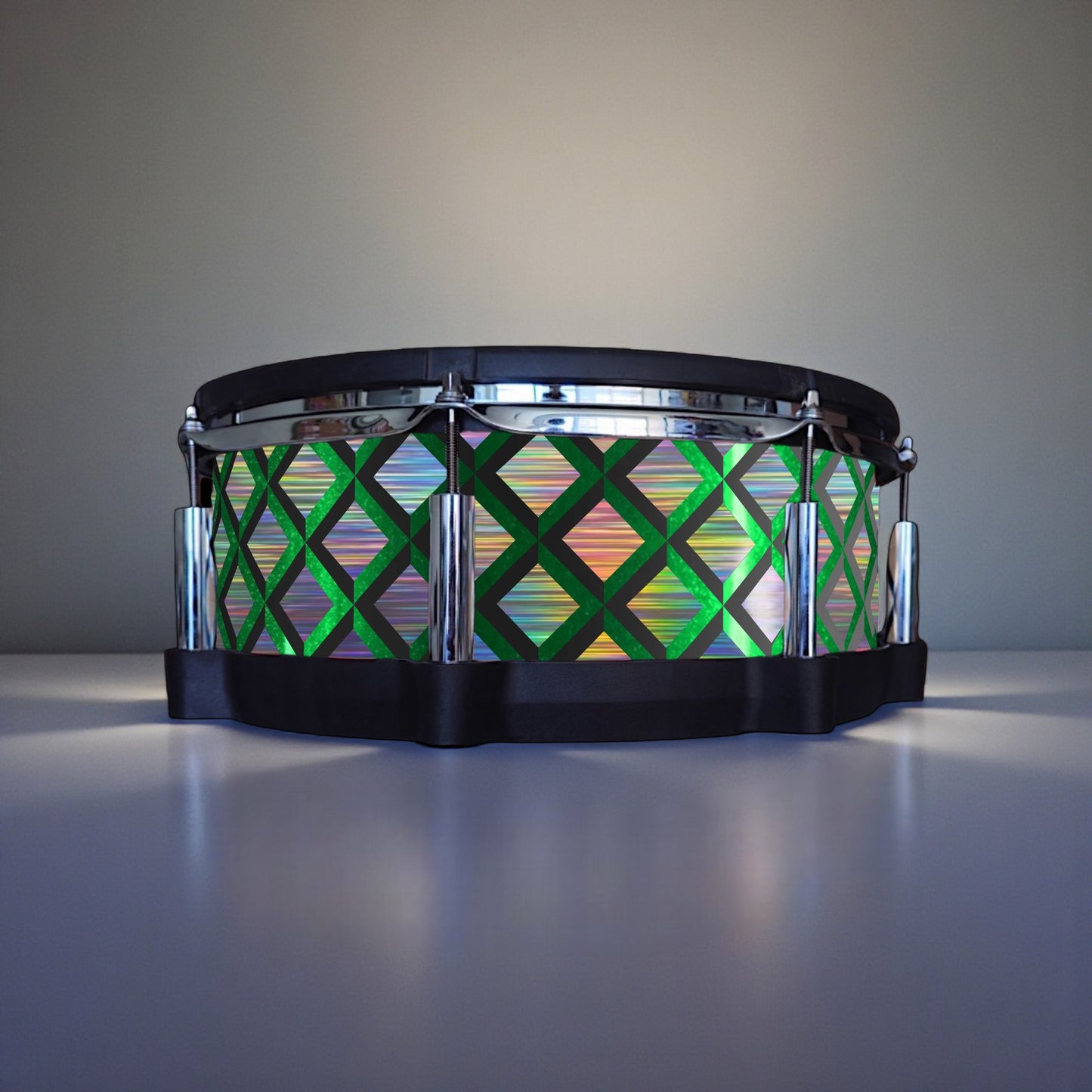 3D Tile Drum Wrap (Black Base)