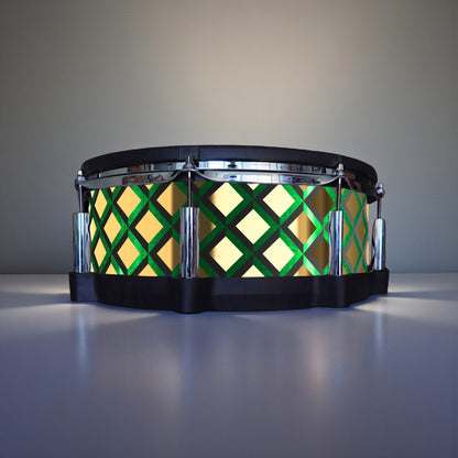 3D Tile Drum Wrap (Black Base)