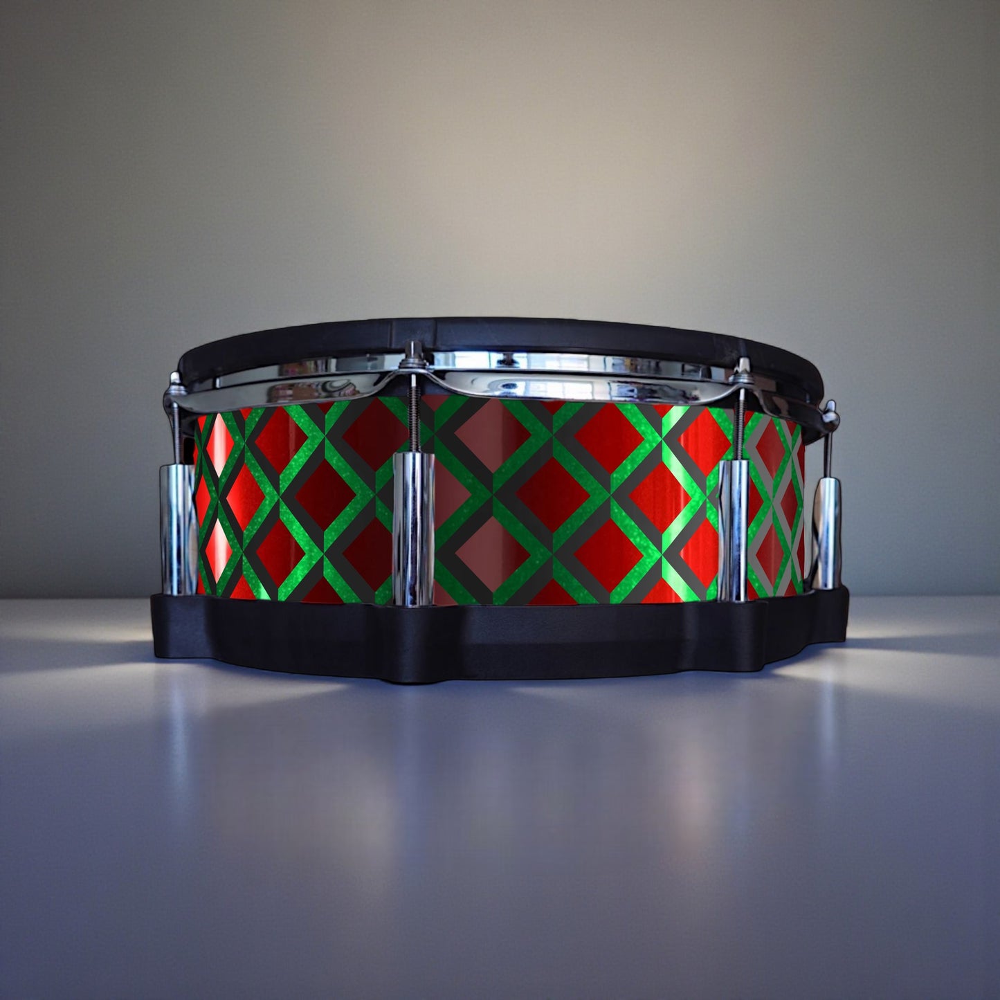 3D Tile Drum Wrap (Black Base)
