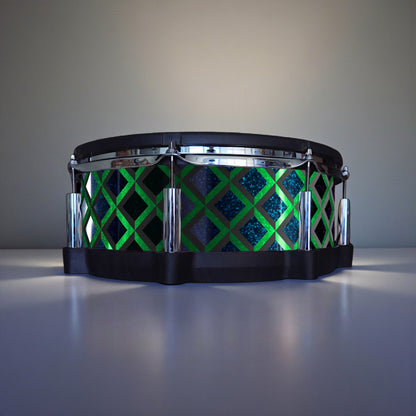 3D Tile Drum Wrap (Black Base)